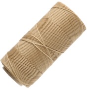 Linhasita Waxed Flat Yarn Spool for Macramé, 1.4 mm - Straw (18) x 167 m