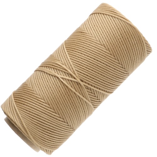 Linhasita Waxed Flat Yarn Spool for Macramé, 1.4 mm - Straw (18) x 167 m
