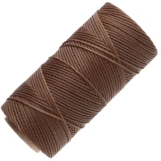 Linhasita Waxed Flat Yarn Spool for Macramé, 1.4 mm - Wood (21) x 167 m