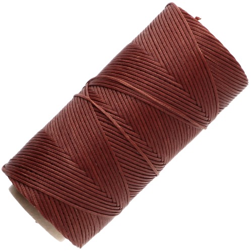 Linhasita Waxed Flat Yarn Spool for Macramé, 1.4 mm - Old Copper (25) x 167 m