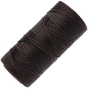 Linhasita Waxed Flat Yarn Spool for Macramé, 1.4 mm - Chocolate Brown (29) x 167 m