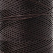 Linhasita Waxed Flat Yarn Spool for Macramé, 1.4 mm - Chocolate Brown (29) x 167 m