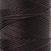 Linhasita Waxed Flat Yarn Spool for Macramé, 1.4 mm - Chocolate Brown (29) x 167 m