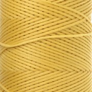 Linhasita Waxed Flat Yarn Spool for Macramé, 1.4 mm - Yellow (37) x 167 m