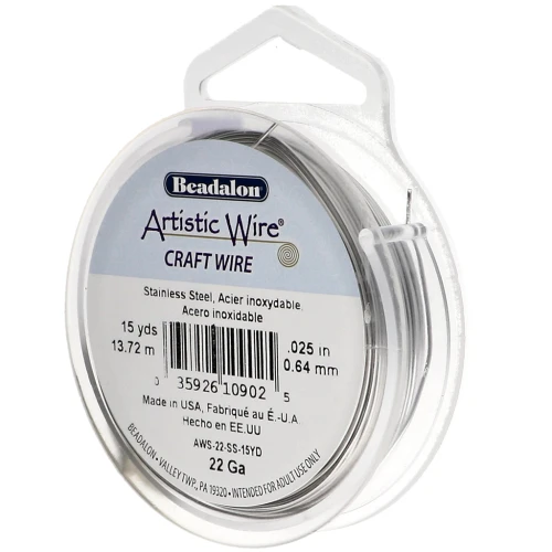 0.64 mm Artistic Wire - Stainless steel 304 x13.7m