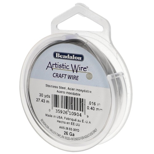 0.41 mm Artistic Wire - Stainless steel 304 x27.4m