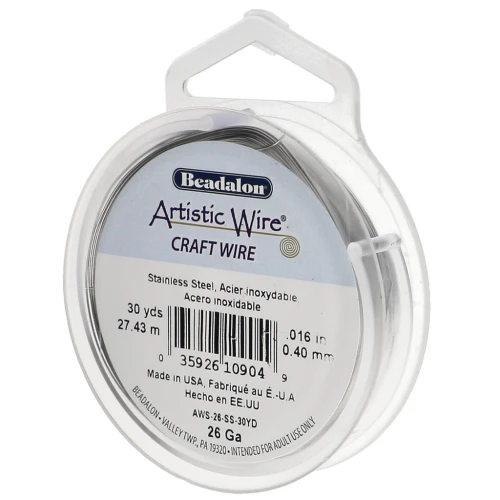 0.41 mm Artistic Wire - Stainless steel 304 x27.4m