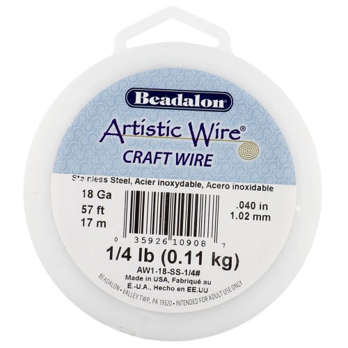 1.02 mm Artistic Wire - Stainless steel 304 x17m