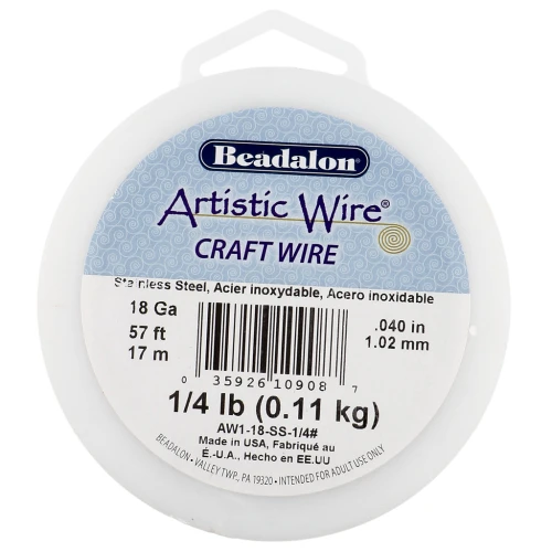 1.02 mm Artistic Wire - Stainless steel 304 x17m