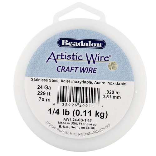 0.51 mm Artistic Wire - Stainless steel 304 x70m