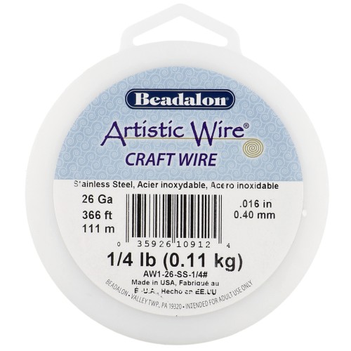 0.41 mm Artistic Wire - Stainless steel 304 x111m