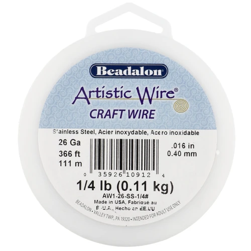 0.41 mm Artistic Wire - Stainless steel 304 x111m