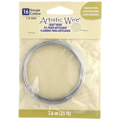 1.3 mm Artistic Wire - Stainless steel 304 x3.1m