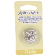 Multisize crimp connector tubes for wires - Silver anti-tarnish x21