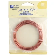 Round copper wire 2.1 mm Artistic Wire - Natural x1.5m