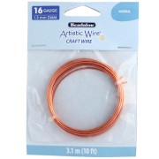 Round copper wire 1.3 mm Artistic Wire - Natural x3.1m