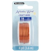 Round copper wire 1 mm Artistic Wire - Natural x3.6m