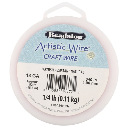 Round copper wire 1 mm Artistic Wire - Natural x15.8m
