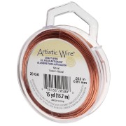 Round copper wire 0.81 mm Artistic Wire - Natural x13.7m|raw }}