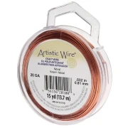 Round copper wire 0.81 mm Artistic Wire - Natural x13.7m