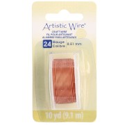 Round copper wire 0.51 mm Artistic Wire - Natural x9.1m