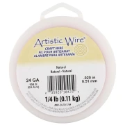 Round copper wire 0.51 mm Artistic Wire - Natural x62.4m