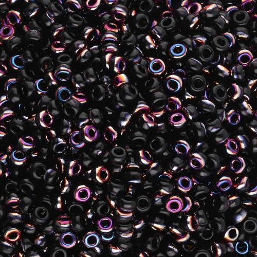 Rocaille Miyuki 11/0 55040 - Black Sliperit x8g