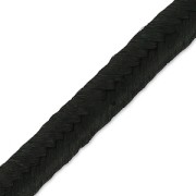 French-made rigid viscose soutache 3.5 mm Black x4.8 m