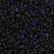 Rocaille Miyuki 11/0 55042 - Black Azuro Mat x8g|raw }}