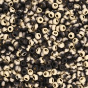 Rocaille Miyuki 11/0 55044 - Black Amber Mat x8g