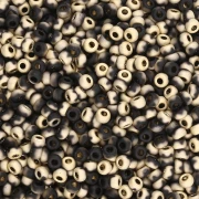 Rocaille Miyuki 11/0 55044 - Black Amber Mat x8g