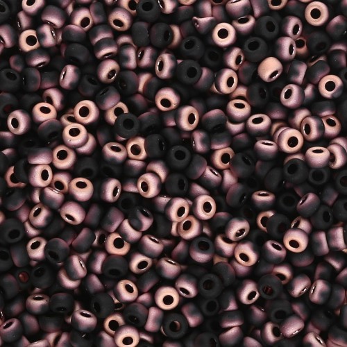 Rocaille Miyuki 11/0 55045 - Black Capri Rose Mat x8g