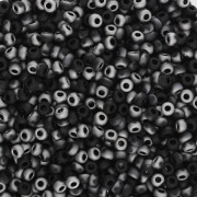 Rocaille Miyuki 11/0 55125 - Black Chrome Mat x8g|raw }}
