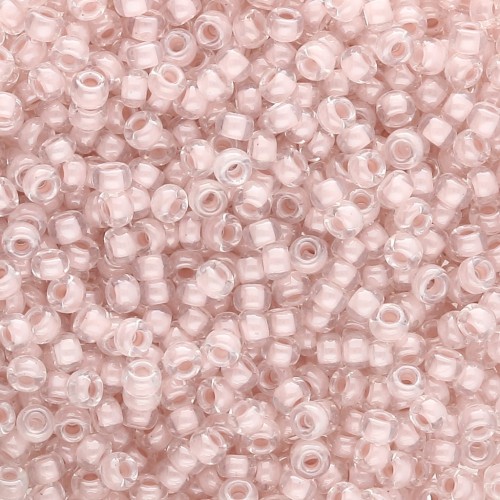 Miyuki 11/0 Seed beads 215 - Blush Lined Crystal x8g