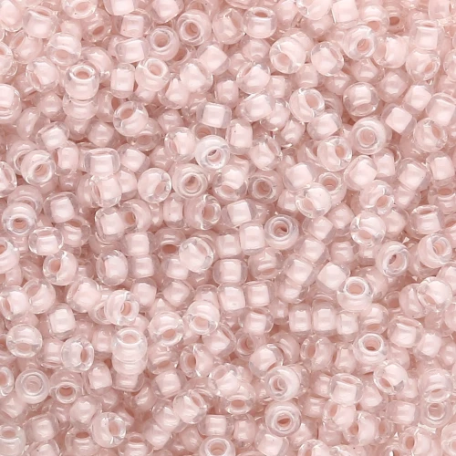 Miyuki 11/0 Seed beads 215 - Blush Lined Crystal x8g