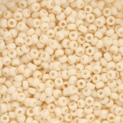 Miyuki 11/0 Seed beads 492F - Opaque Dark Cream Matte x8g