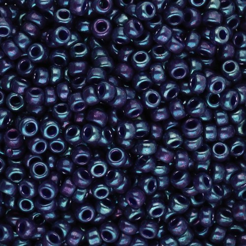 Miyuki 11/0 Seed beads 1899 - Opaque Eggplant Luster x8g
