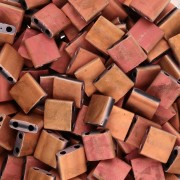 Miyuki Tila Beads 5x5x1.9 mm TL-55113 - Black Sunset Full Mat x10g|raw }}