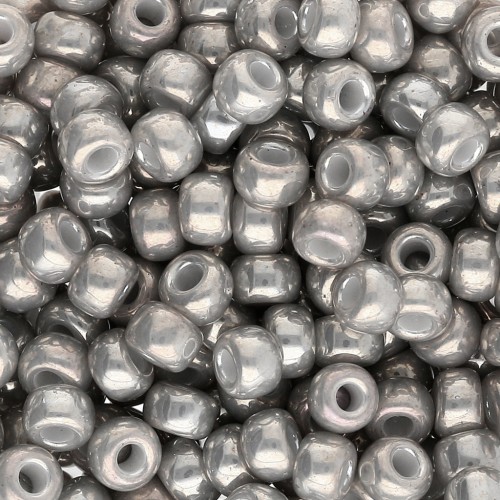 Rocaille Miyuki 6/0 1865 - Opaque Smoke Gray Luster x8g