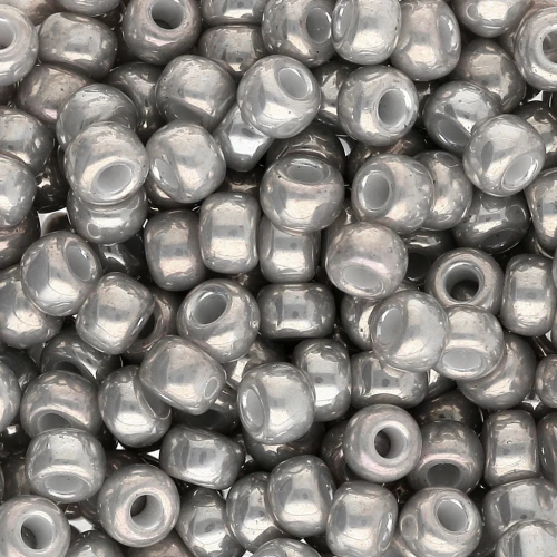 Rocaille Miyuki 6/0 1865 - Opaque Smoke Gray Luster x8g