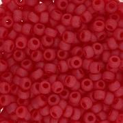 Rocaille Miyuki 8/0 141F - Transparent Ruby Mat x8g