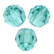 Round beads PureCrystal 5000 4 mm - Reinvented Caribbean Green x20