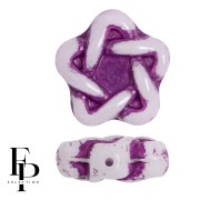 Glass beads Star Elegant 12 mm - Violet x10