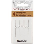 Large eye needles - Beading needles 37 mm - Beadsmith x4