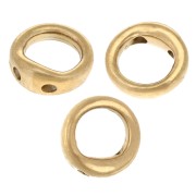 Smooth protection ring 5 mm for 0.7 mm wire - Stainless steel 316L Gold x4