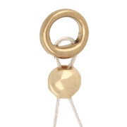 Smooth protection ring 5 mm for 0.7 mm wire - Stainless steel 316L Gold x4