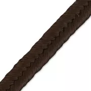 French made rigid viscose soutache 3.5 mm Brown x4.8 m