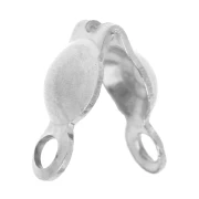 4 mm knot covers with closed rings - 316L stainless steel x4