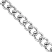 Textured Curb chain 8 mm - Stainless steel 304 x50cm