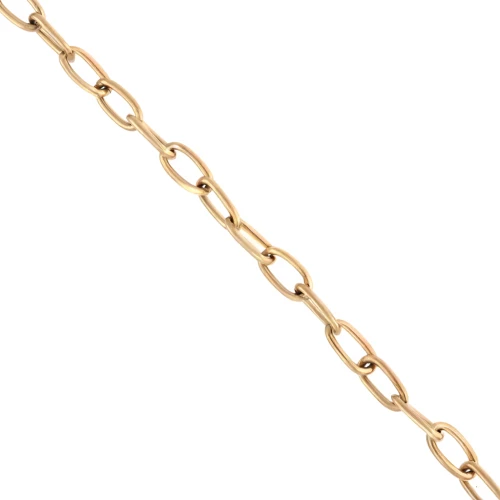 Forçat oval link chain 6.3 mm - Stainless steel 316L Gold x50cm